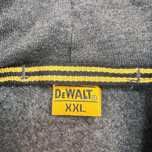 DeWalt Logan Heavy Duty Hoodie Sweatshirt Men XXL Gray Pullover Workwear Utility - Picture 6 of 9